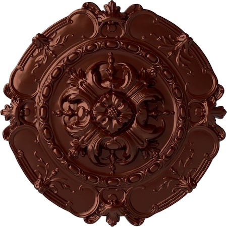 Southampton Ceiling Medallion, Hand-Painted Antique Copper, 16 1/2OD X 2 3/8P